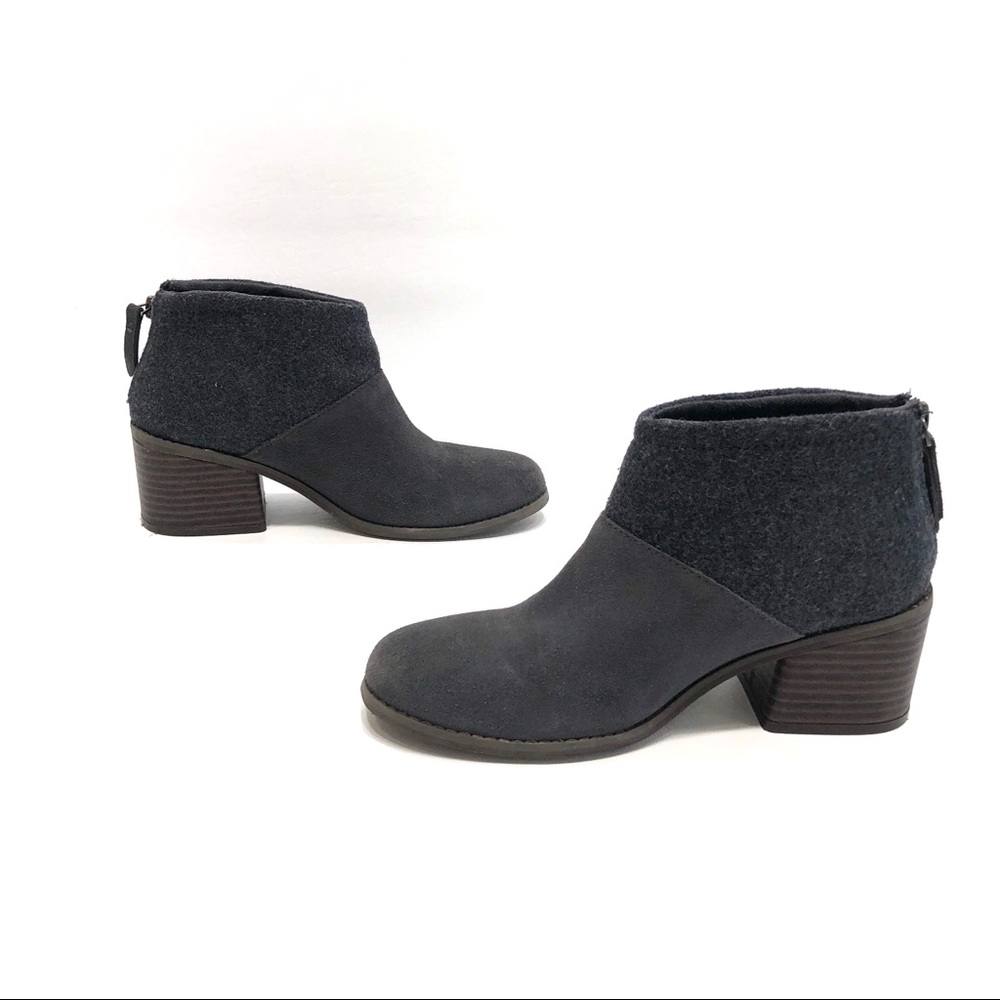 Toms Women’s Gray Ankle Booties Size 6.5